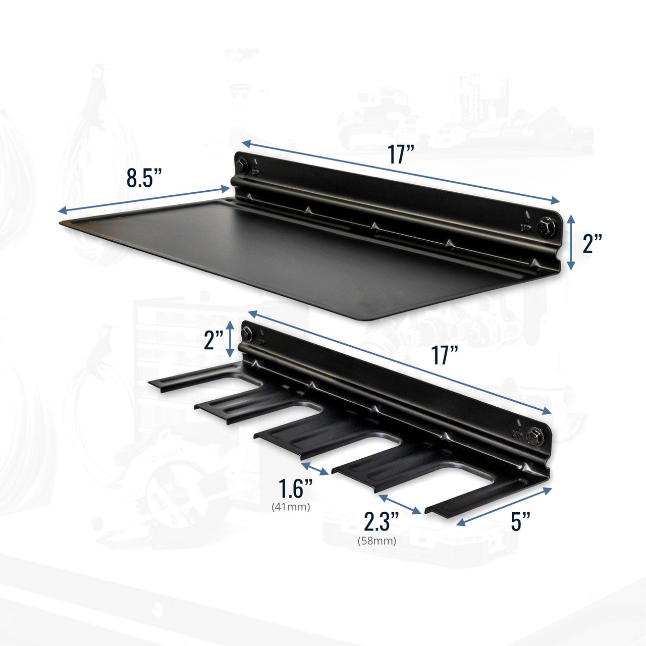 E-Power Tool Organizer & Shelf | Garage Storage Rack - product view 3