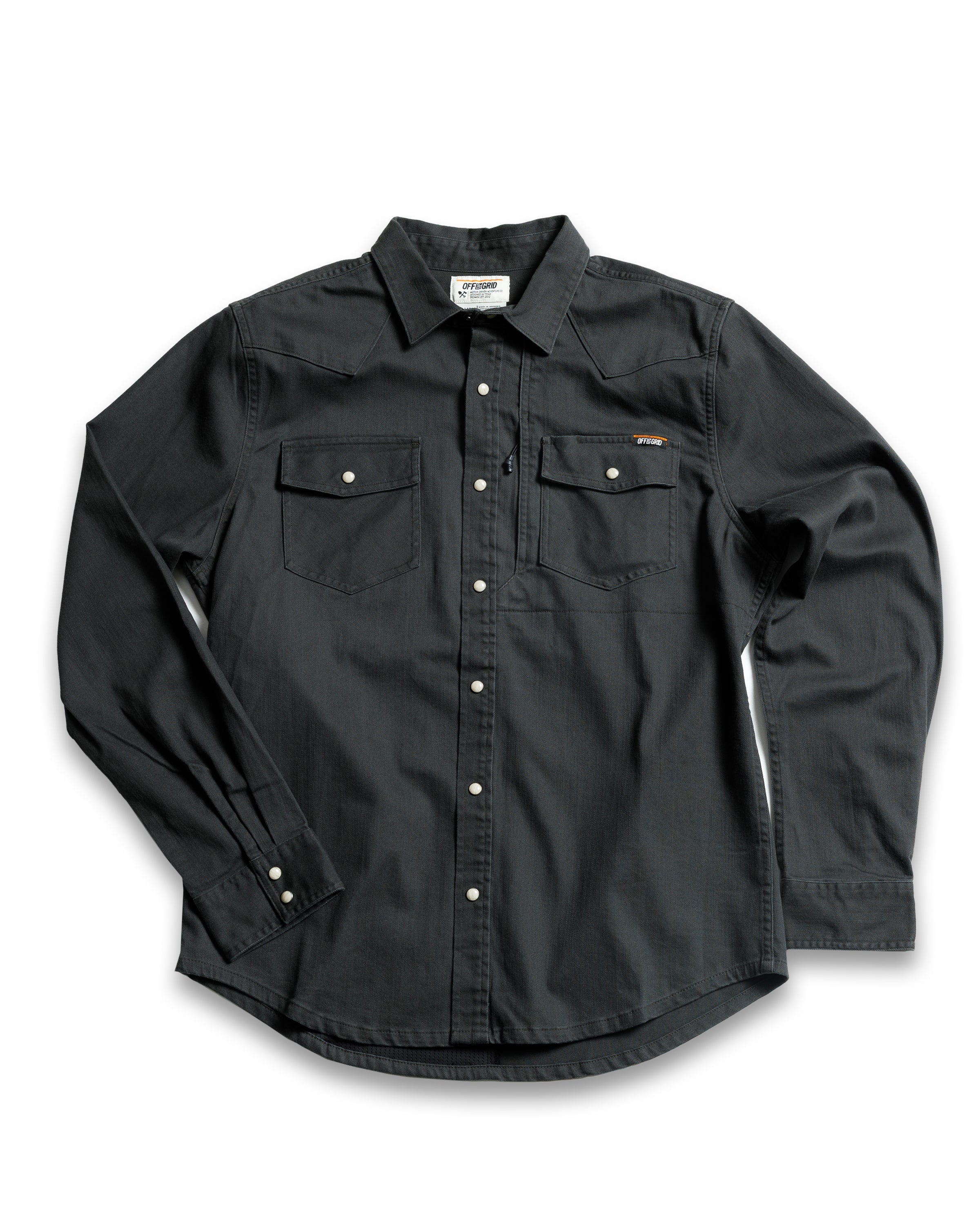 Off The Grid Surplus Earl Denim Shirt - Vintage Black