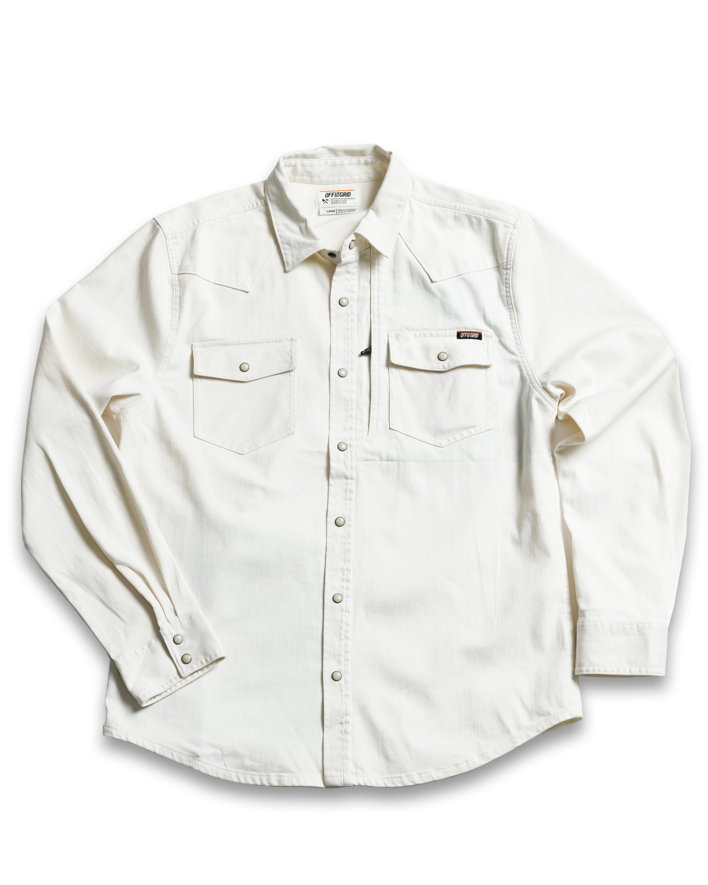 Off The Grid Surplus Earl Denim Shirt - Natural