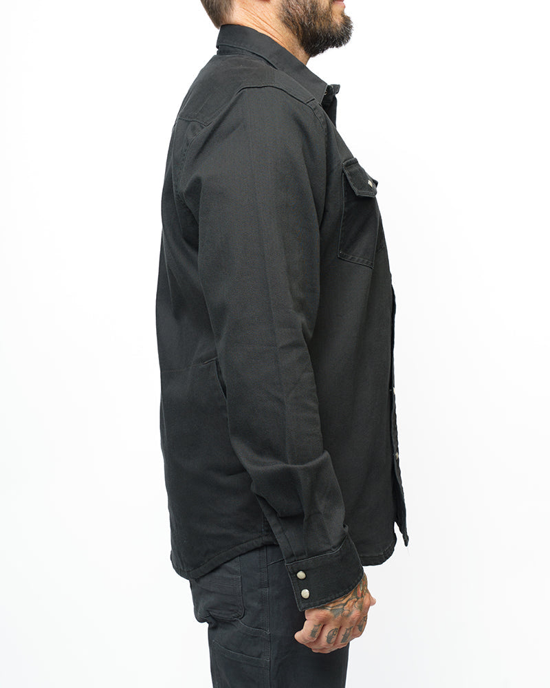 Off The Grid Surplus Earl Denim Shirt - Vintage Black