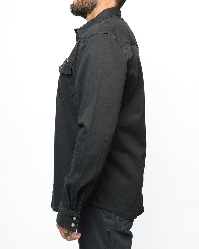 Off The Grid Surplus Earl Denim Shirt - Vintage Black