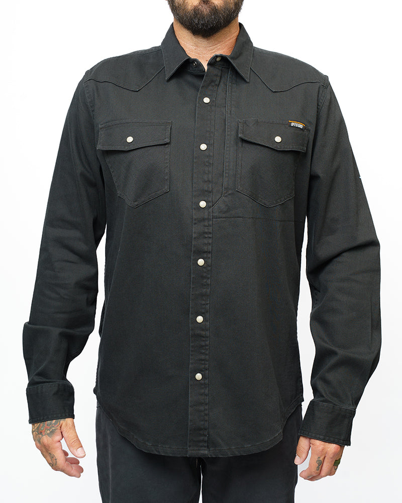 Off The Grid Surplus Earl Denim Shirt - Vintage Black