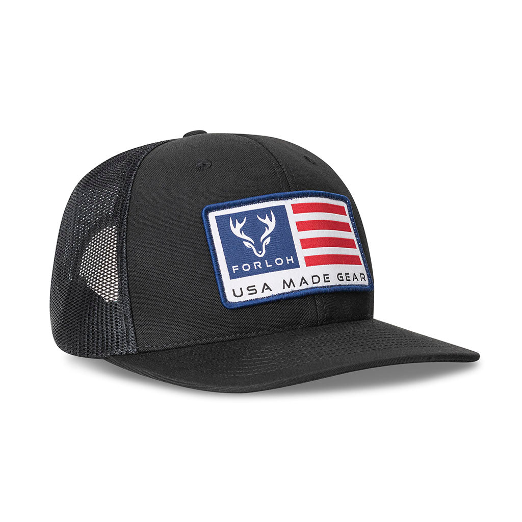 USA Stripe Patch Mesh Hat by FORLOH