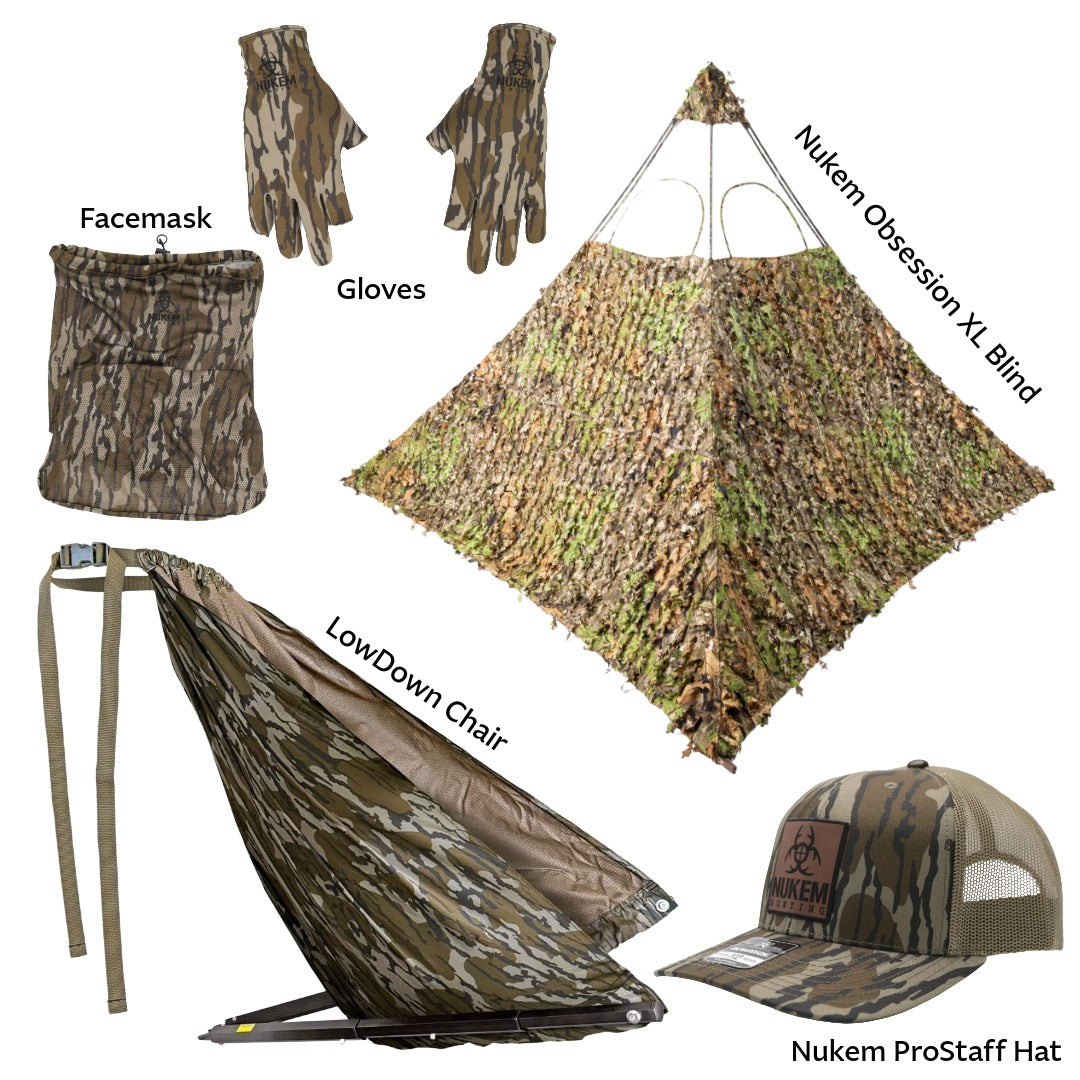 Nukem LowDown Hunting Bundle – XL Blind & Chair – product image 1