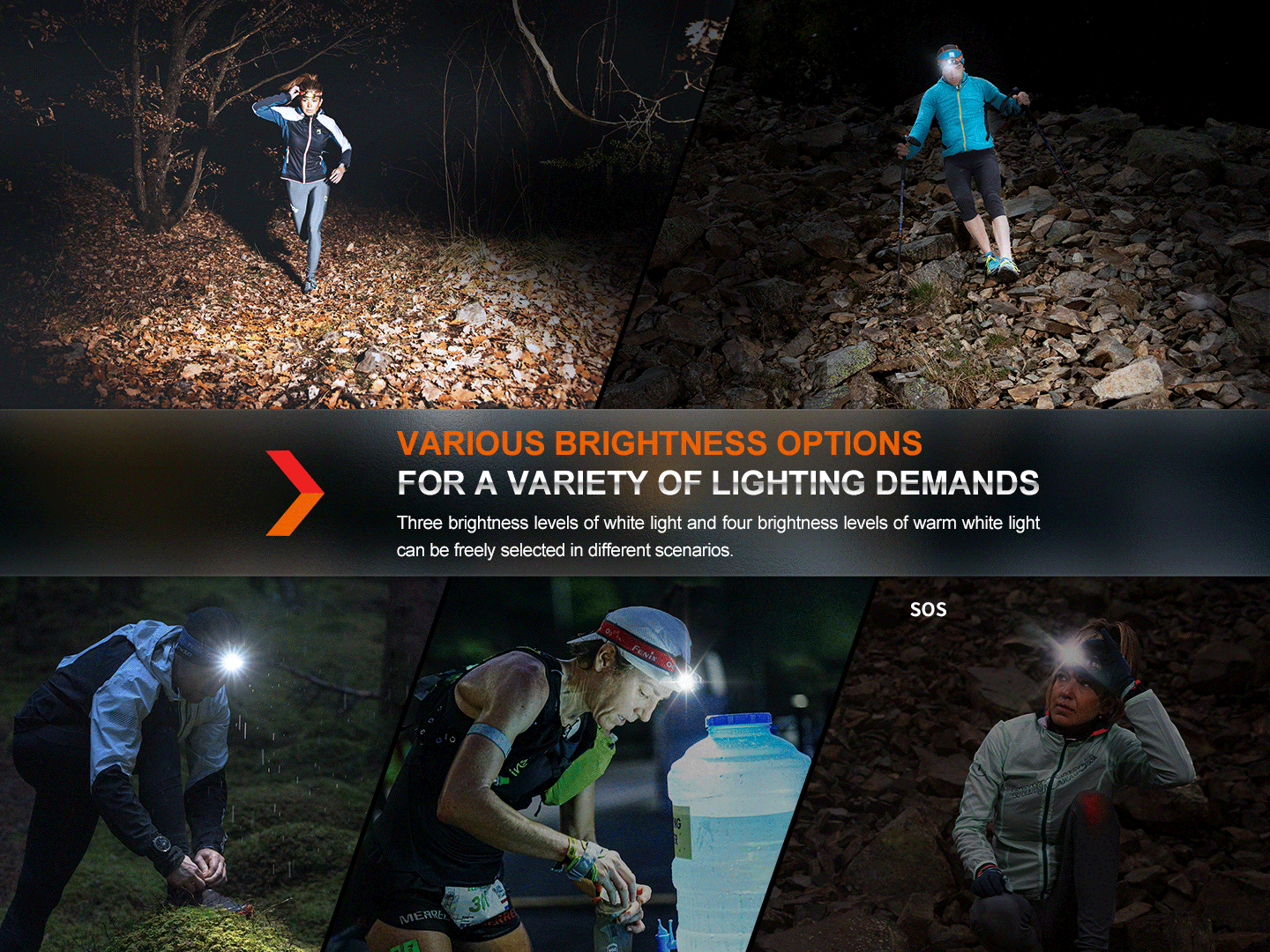 Fenix HM65R-T V2 Rechargeable Lightweight Trail Running Headlamp by Fenix Store