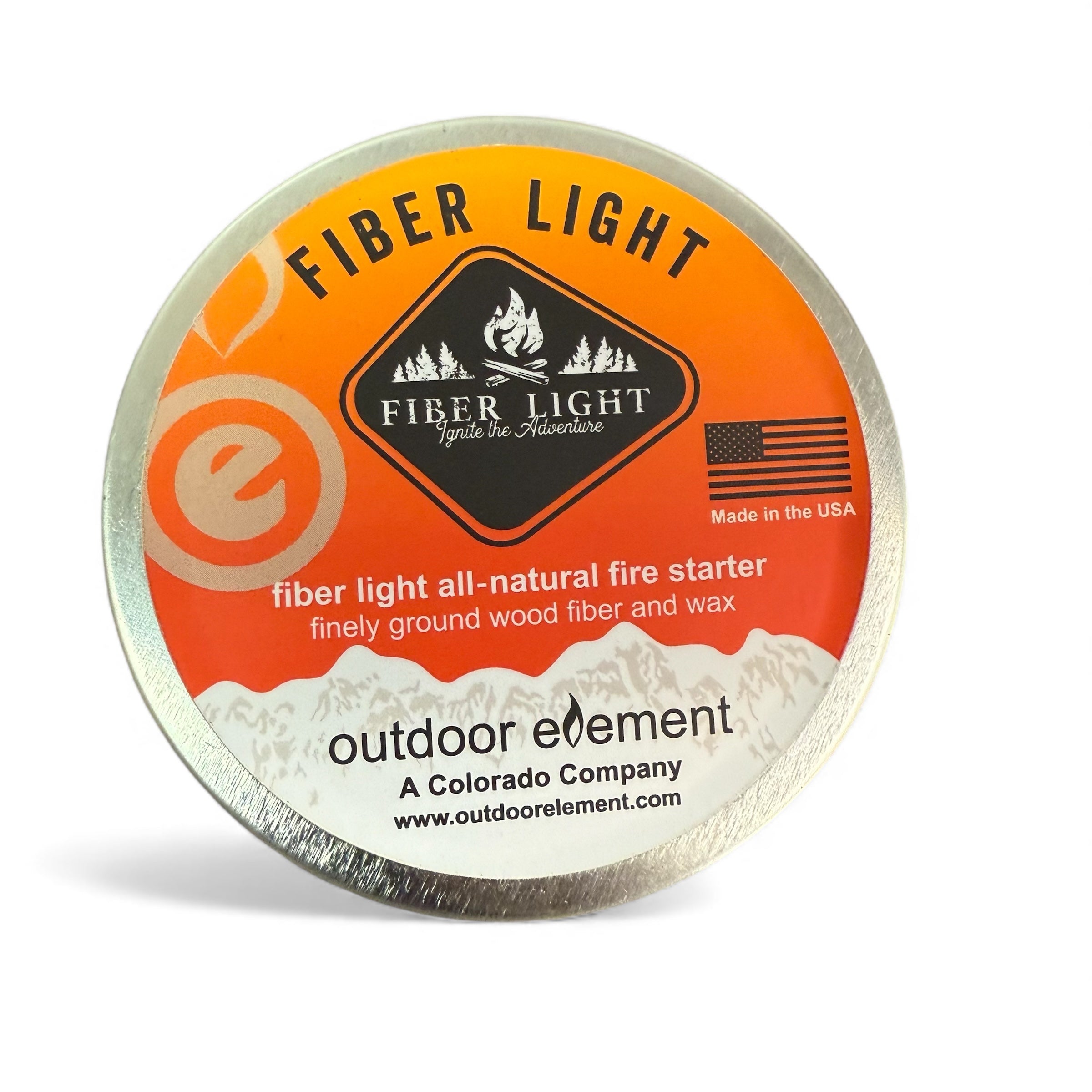 Outdoor Element Fiber Light Original (round tin)