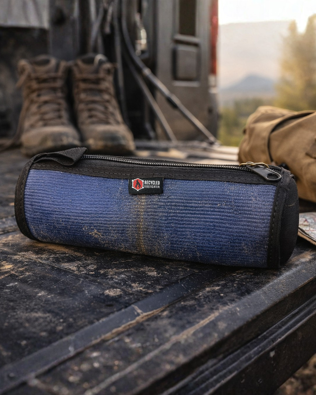Recycled Firefighter Fire Hose Dopp Kit — product view 15