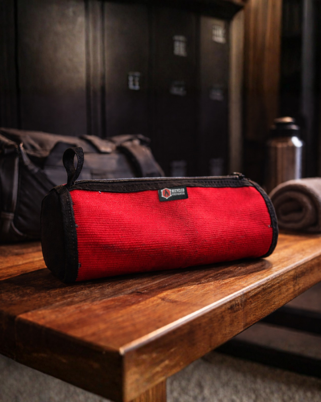 Recycled Firefighter Fire Hose Dopp Kit — product view 18