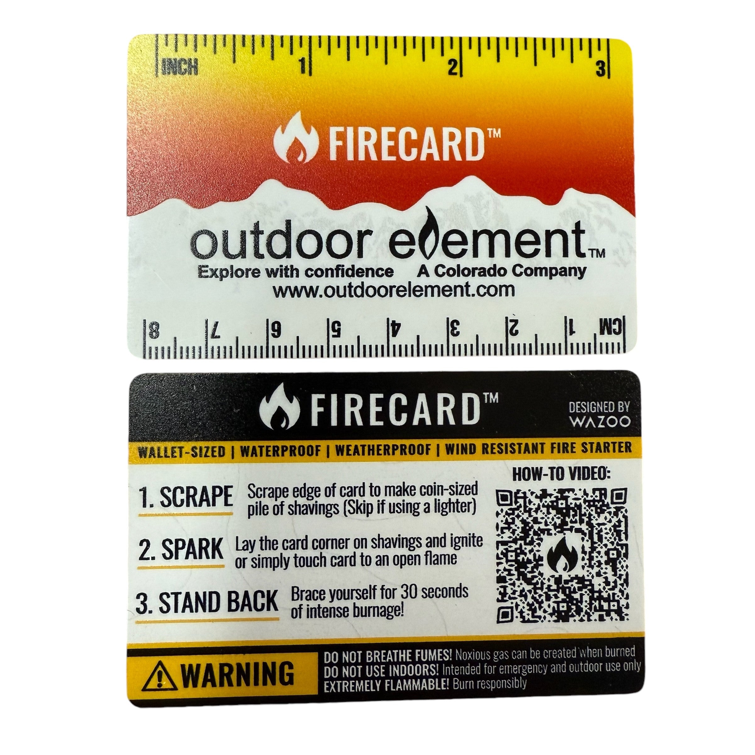 Outdoor Element FireCard™ by Wazoo 3pk