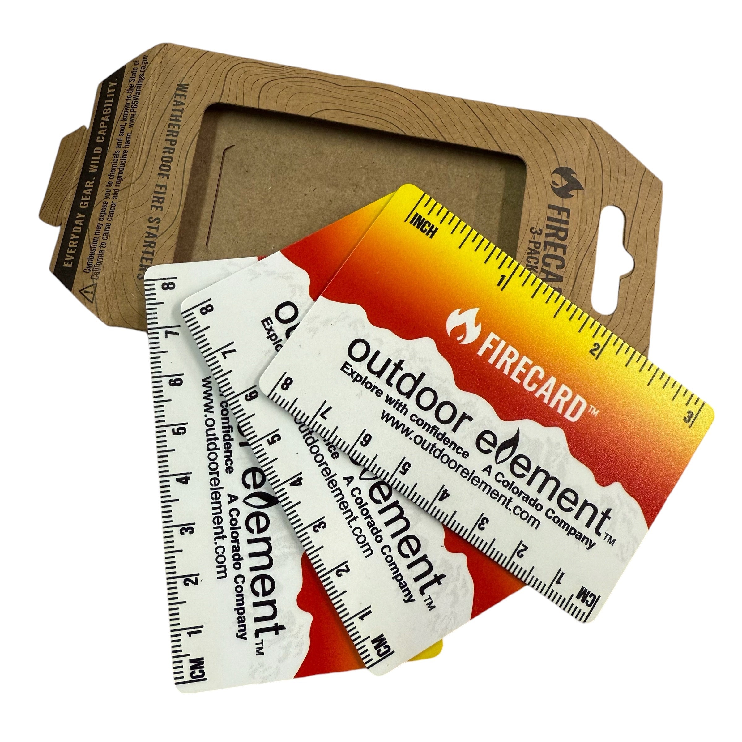 Outdoor Element FireCard™ by Wazoo 3pk