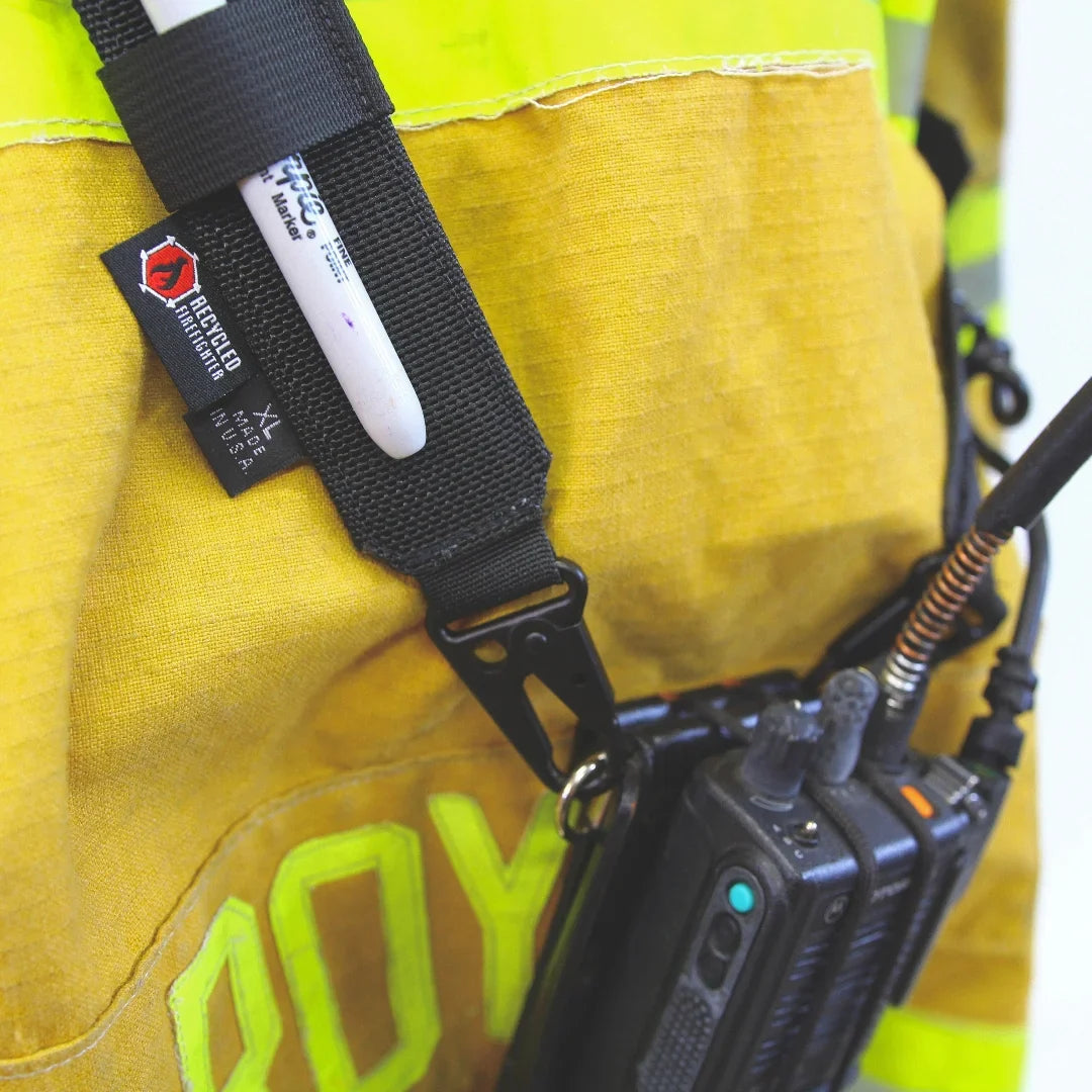 Recycled Firefighter Firefighter Radio Strap — product view 13