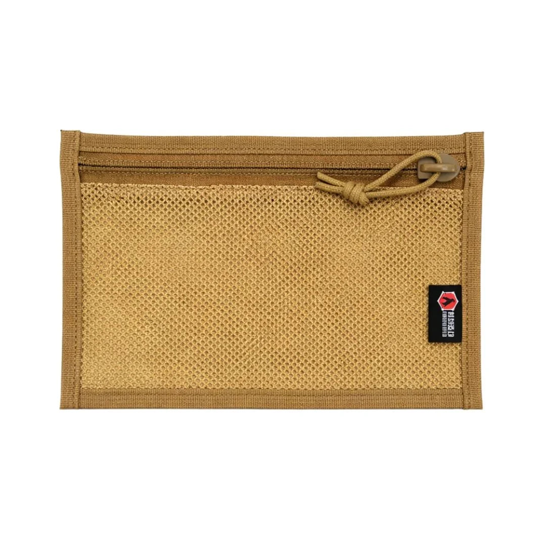 Recycled Firefighter Flat EDC Pouch - Firehose Edition — product view 1