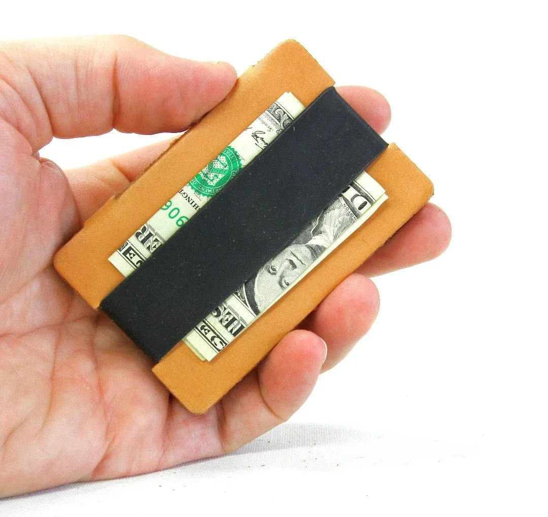 Recycled Firefighter Full Grain Leather Card Wallet — product view 11