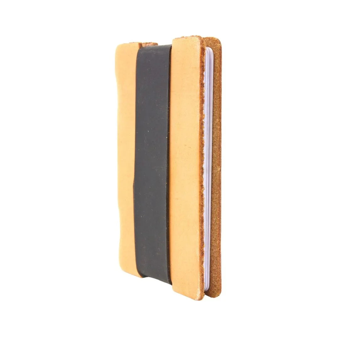 Recycled Firefighter Full Grain Leather Card Wallet — product view 3