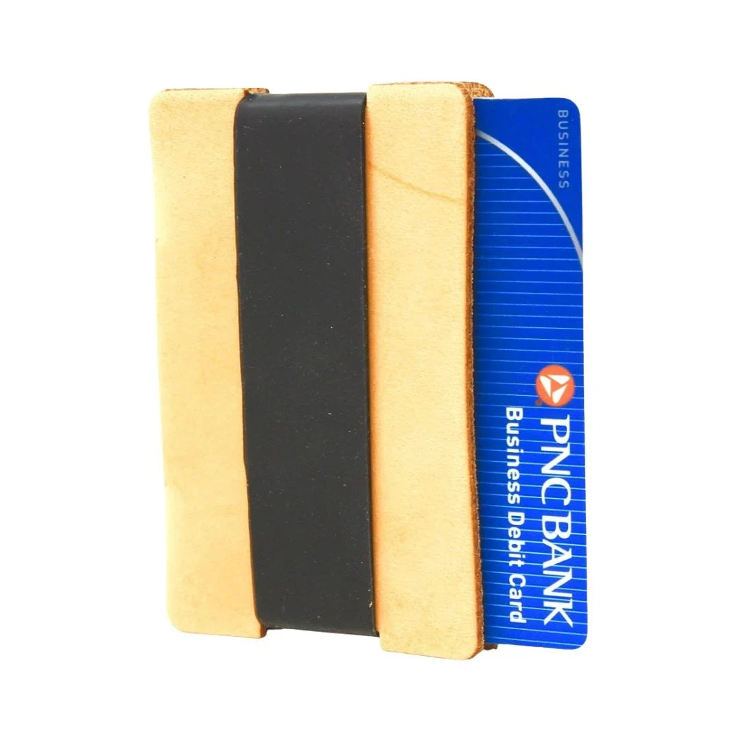 Recycled Firefighter Full Grain Leather Card Wallet — product view 7