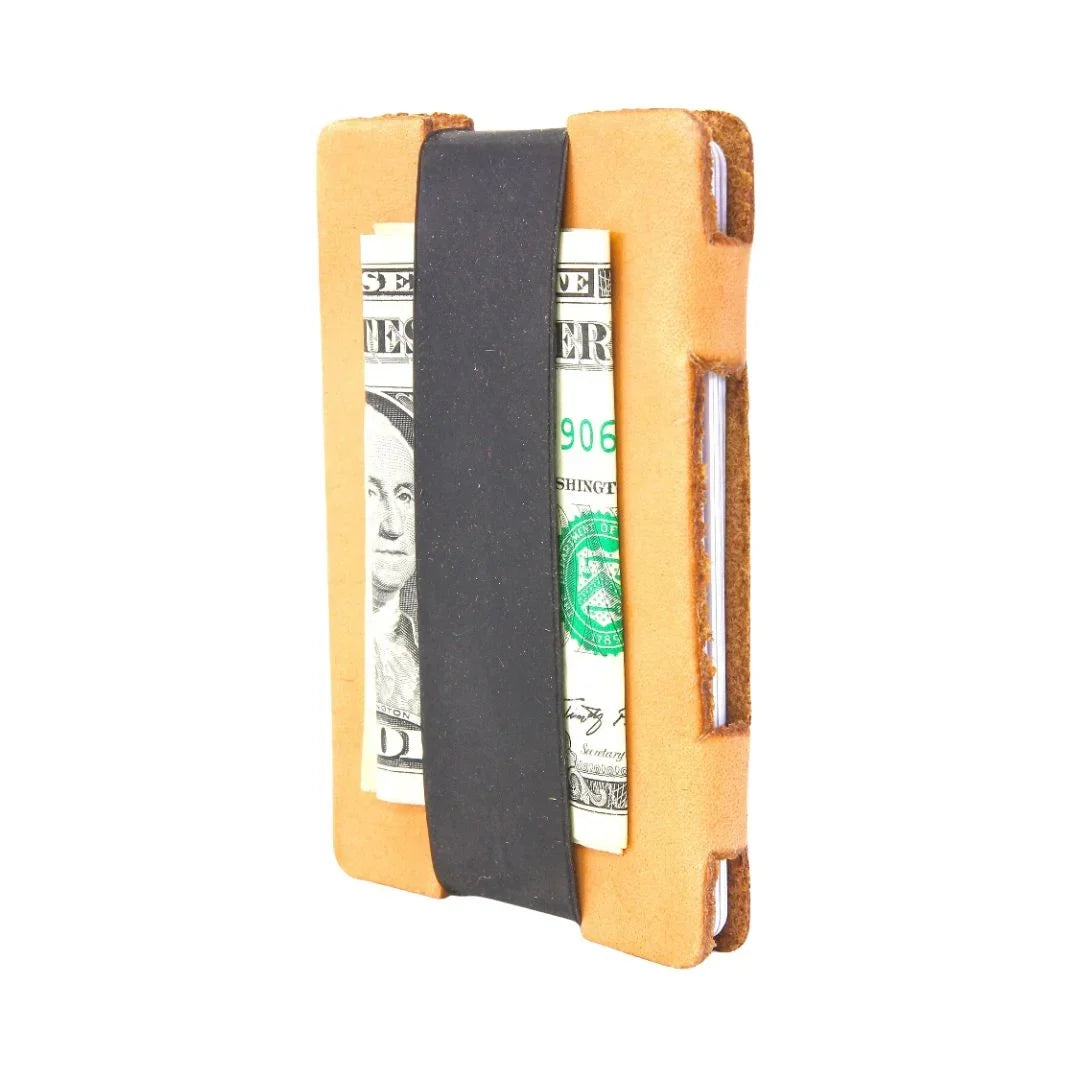 Recycled Firefighter Full Grain Leather Card Wallet — product view 5