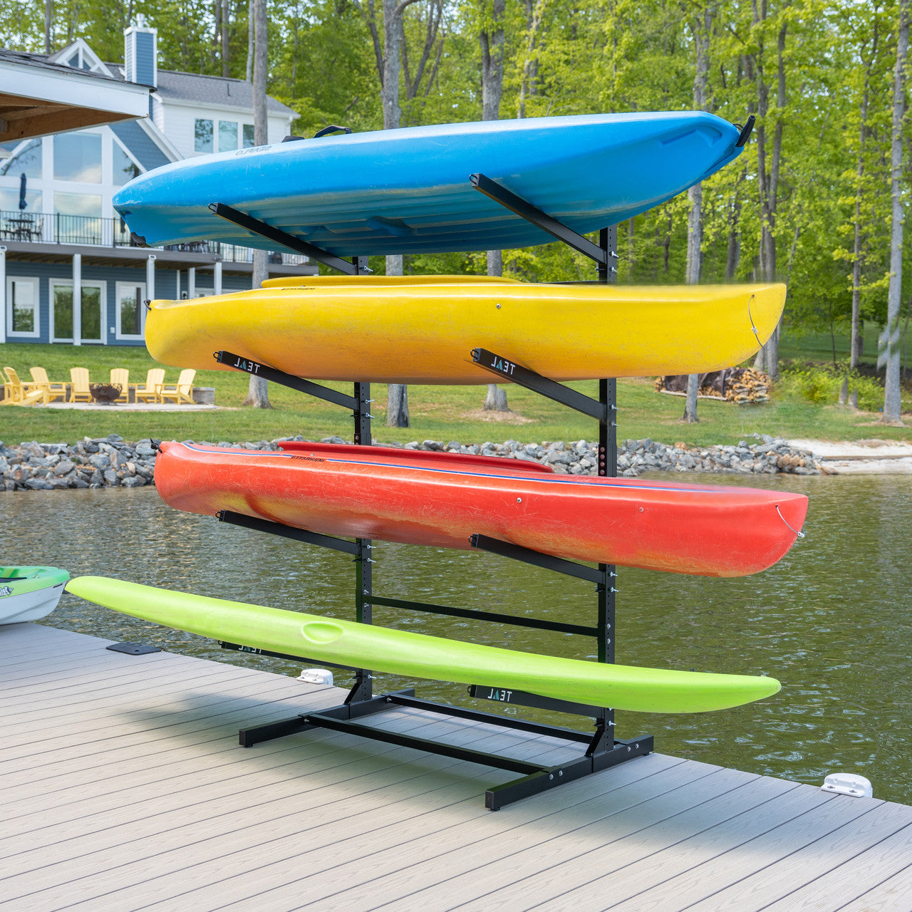 StoreYourBoard G-Watersport 4-Level Rack, Black — product view 1