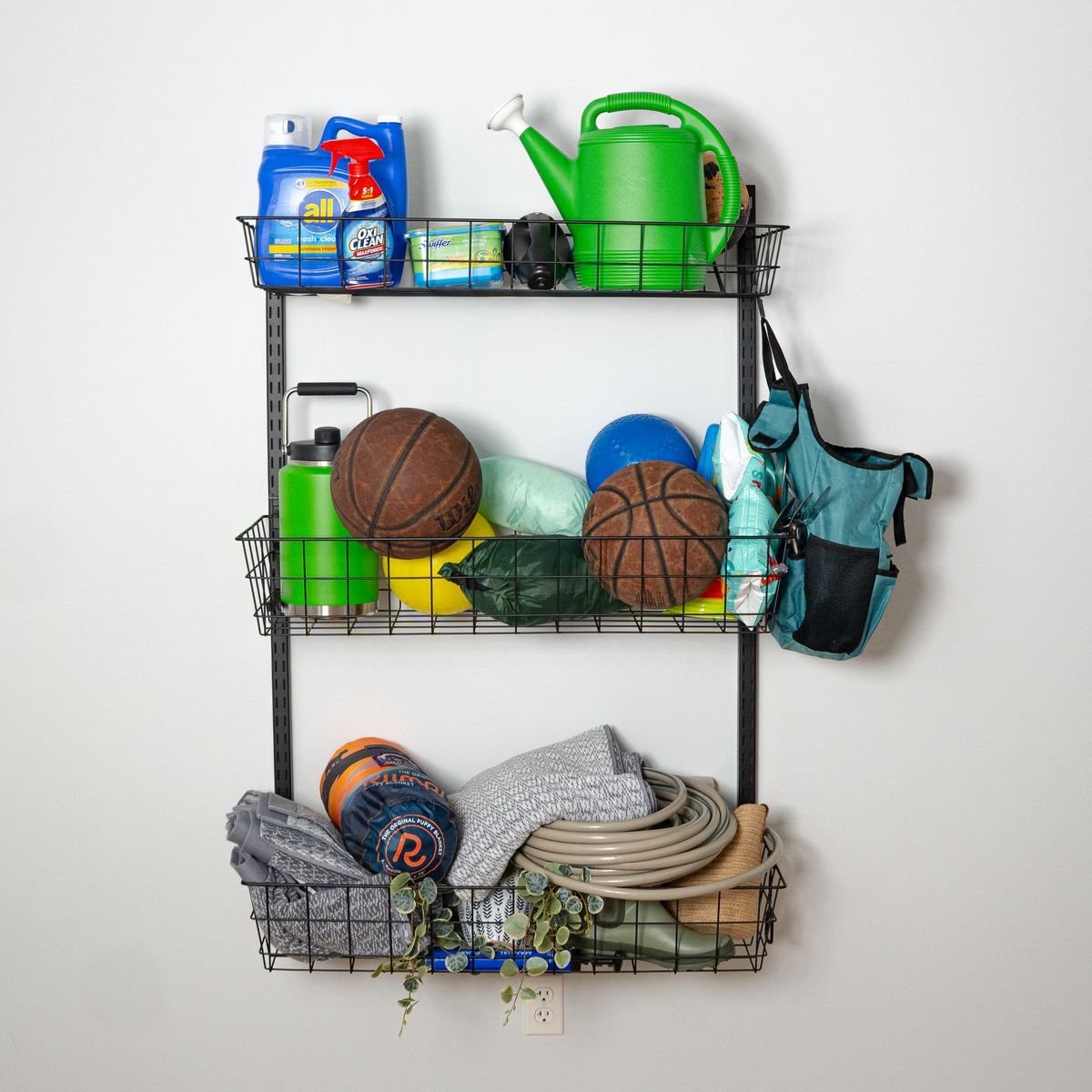 3 Basket Storage Rack | G-Basket | Holds 120 lbs - product view 1