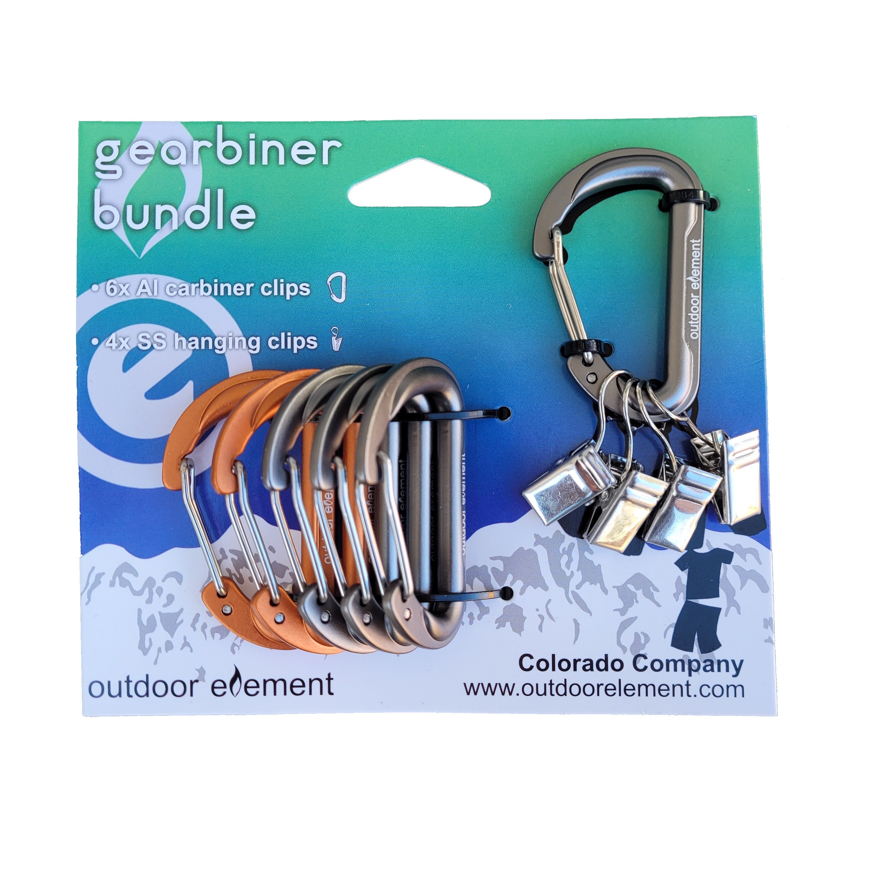 Outdoor Element Gearbiner Clip Set