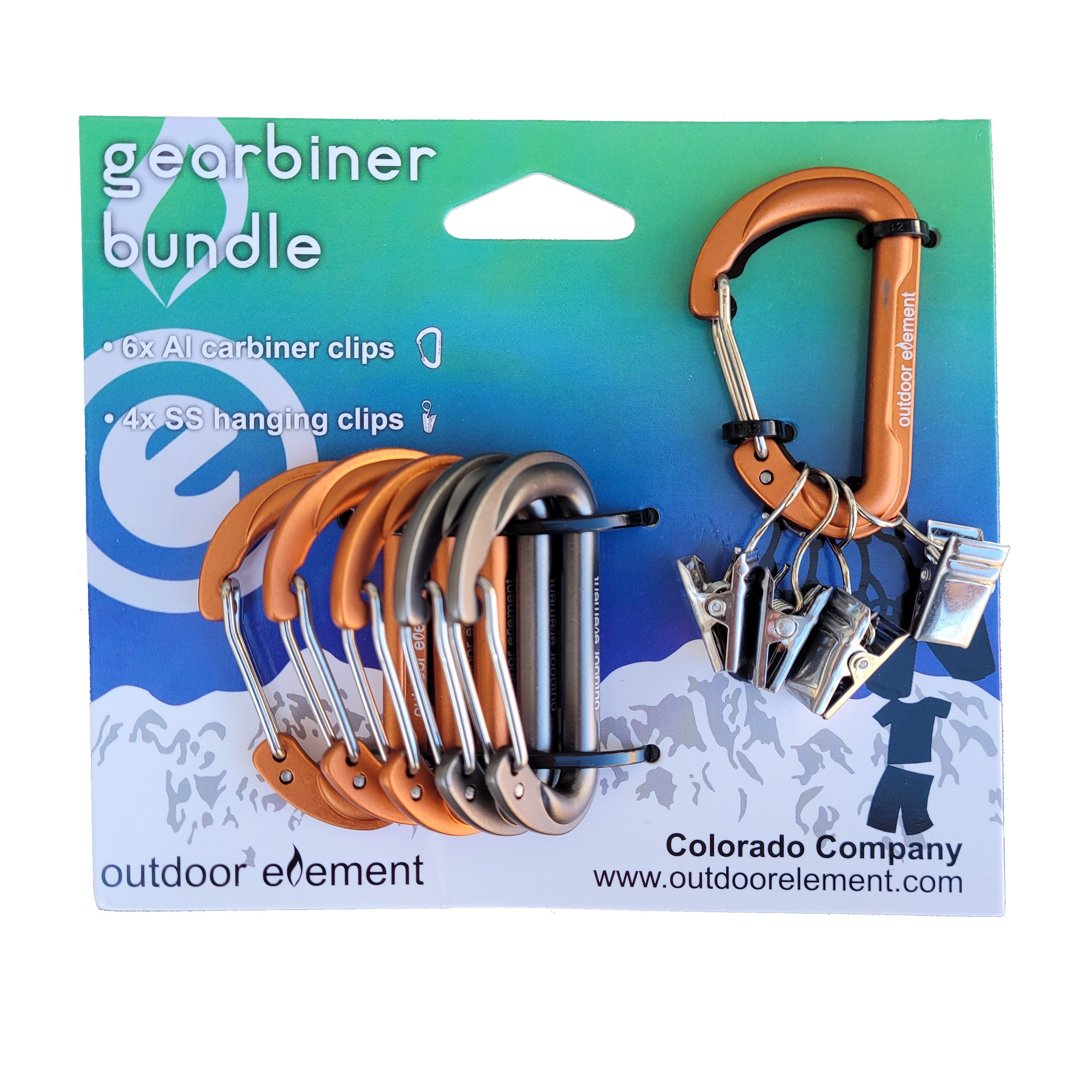 Outdoor Element Gearbiner Clip Set