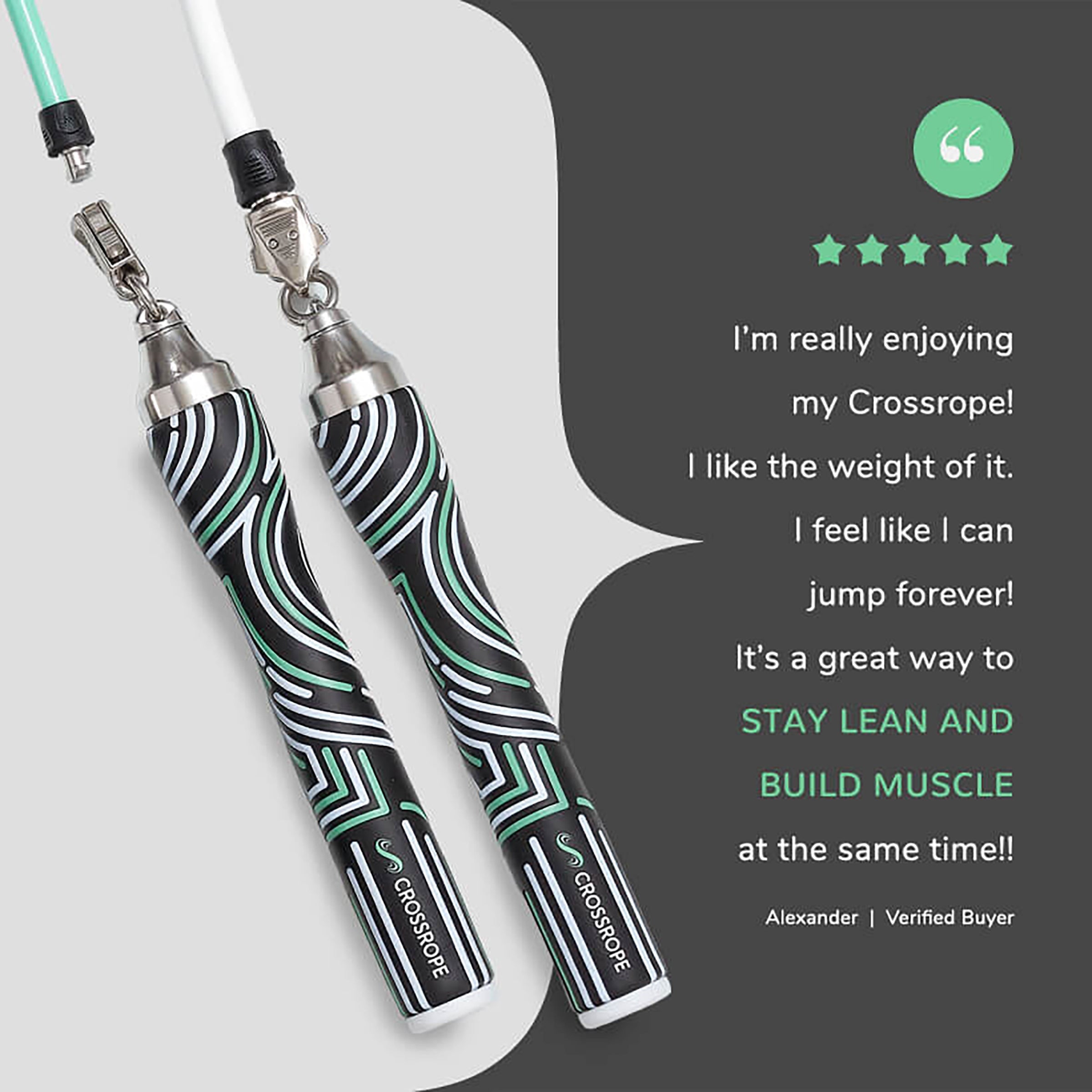 Crossrope Get Lean Weighted Jump Rope Set — product view 4