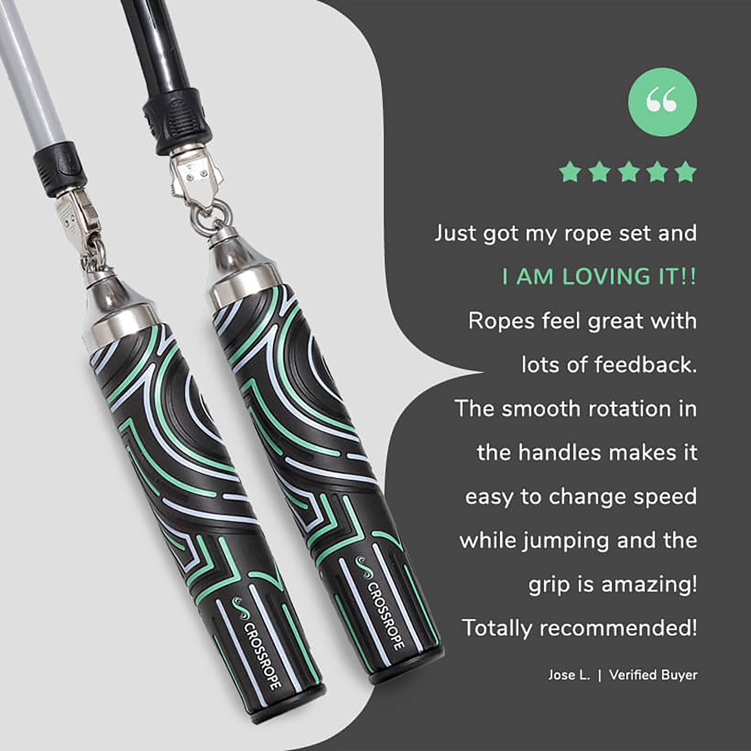 Crossrope Get Strong Weighted Jump Rope Set — product view 4