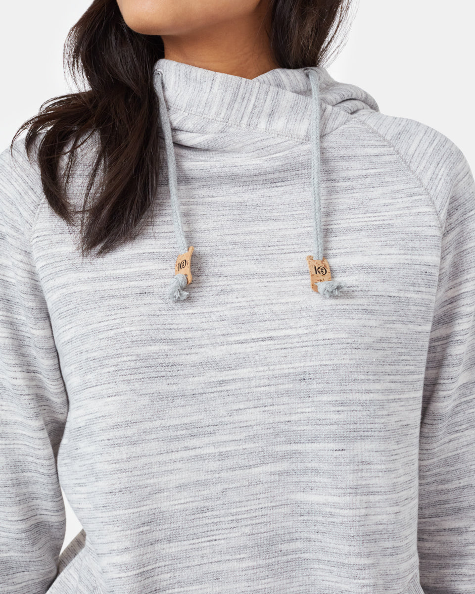 Tentree Burney Hoodie - Hi Rise Grey Space Dye