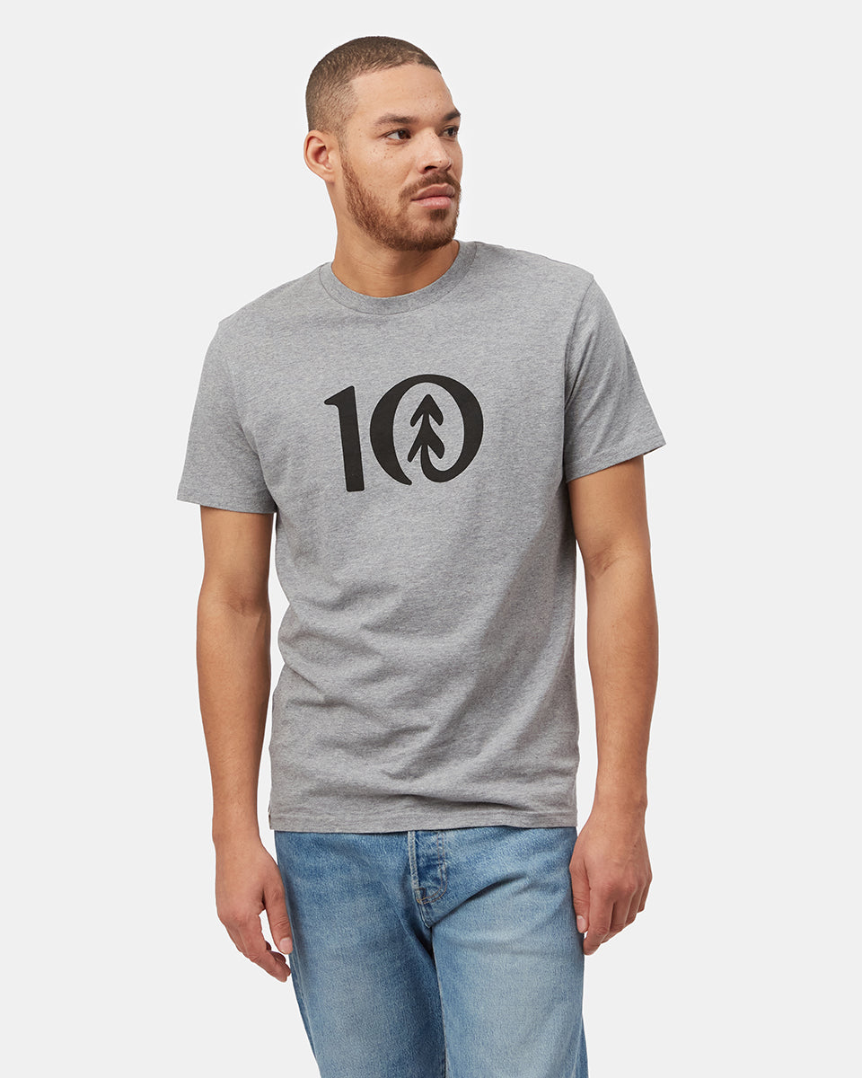 Tentree Ten T-Shirt - Grey Heather