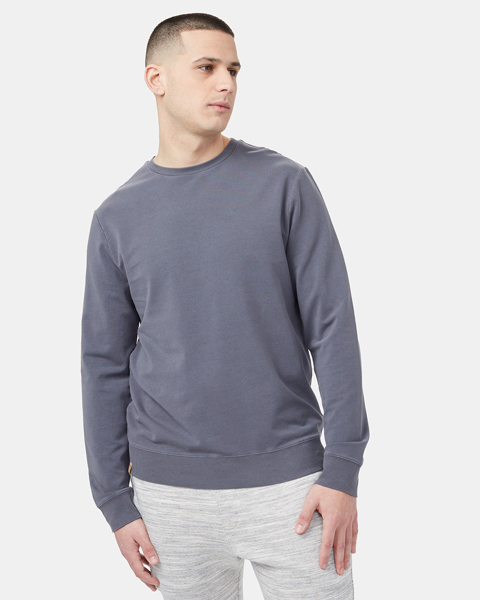 Tentree French Terry Classic Crew - Periscope Grey