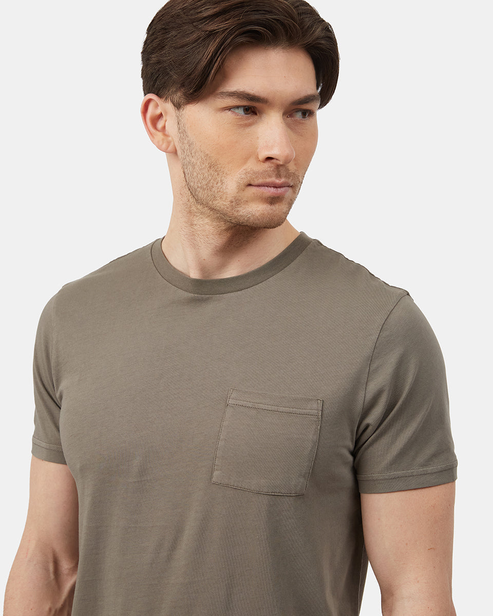 Tentree Natural Dye Pocket T-Shirt - Granite Grey