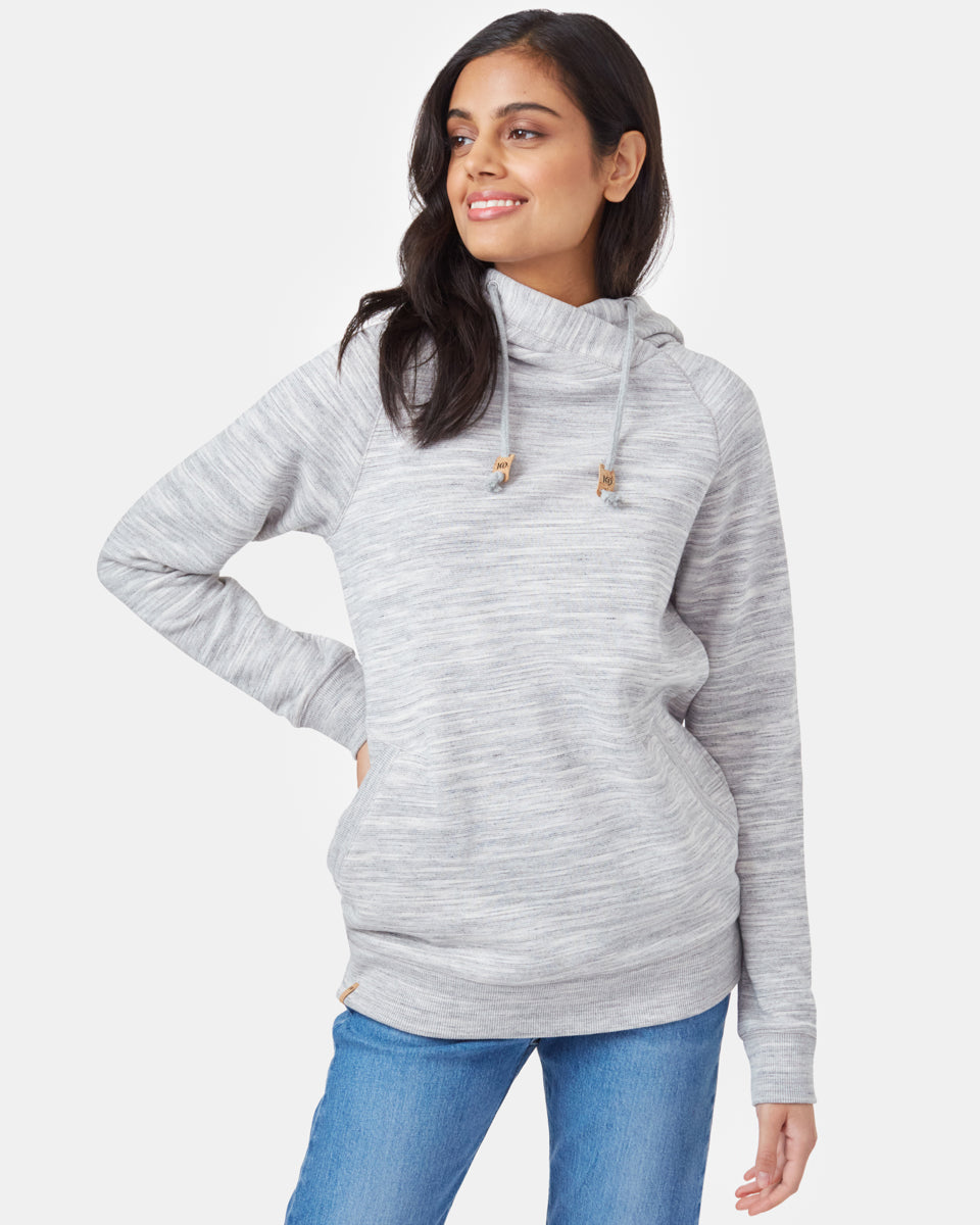 Tentree Burney Hoodie - Hi Rise Grey Space Dye
