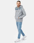 Tentree Retro Juniper Hoodie - Grey Heather Dress Blue