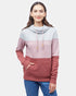 Tentree Blocked Banshee Hoodie - Hi Rise Grey Heather Orchid Pink Apple Butter Red