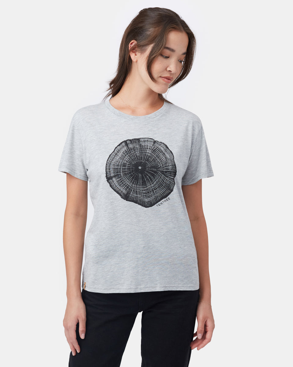 Tentree Wildfire T-Shirt - Hi Rise Grey Heather