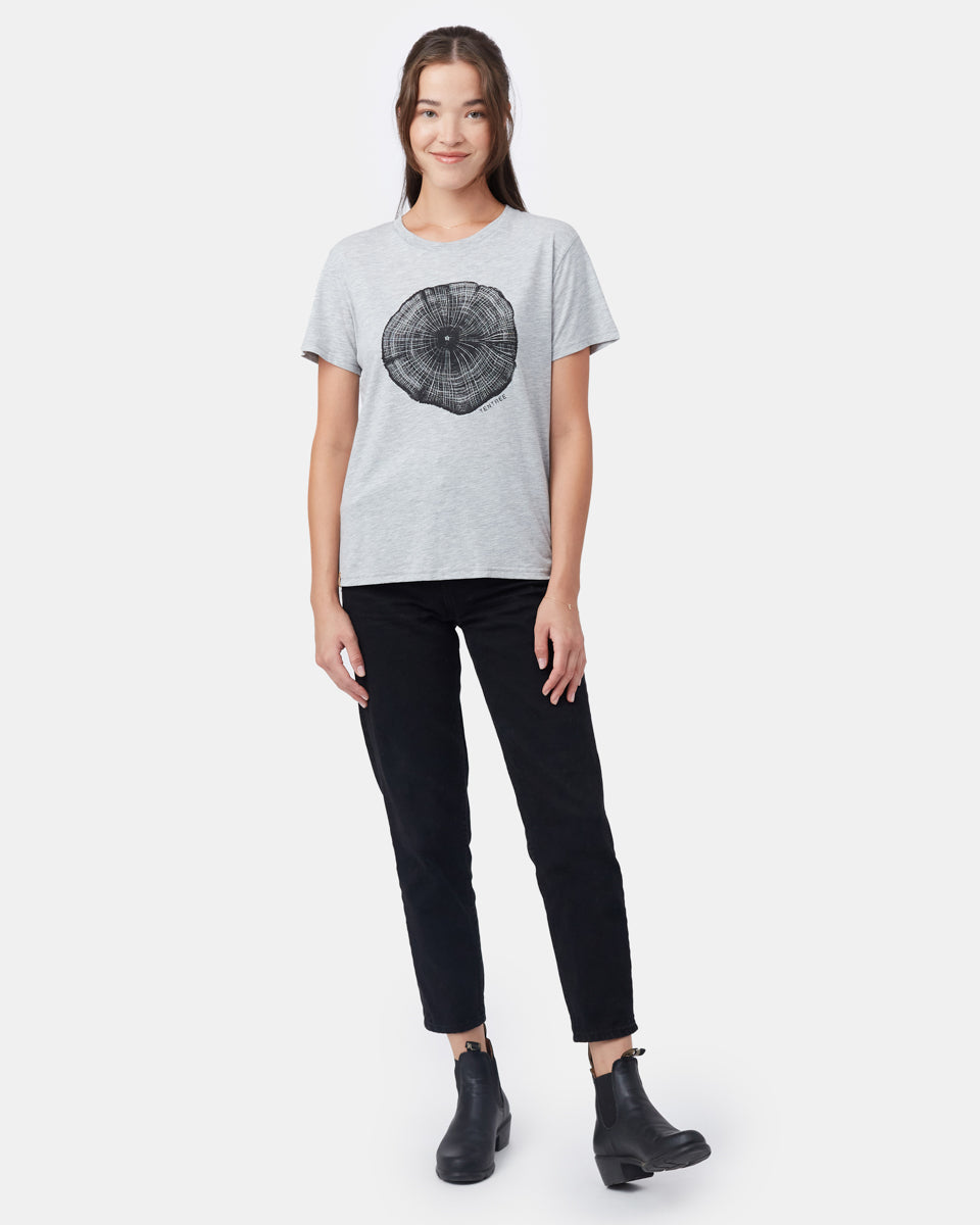 Tentree Wildfire T-Shirt - Hi Rise Grey Heather