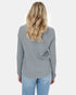 Tentree Highline Cotton Light V-Neck Sweater - Heather Grey