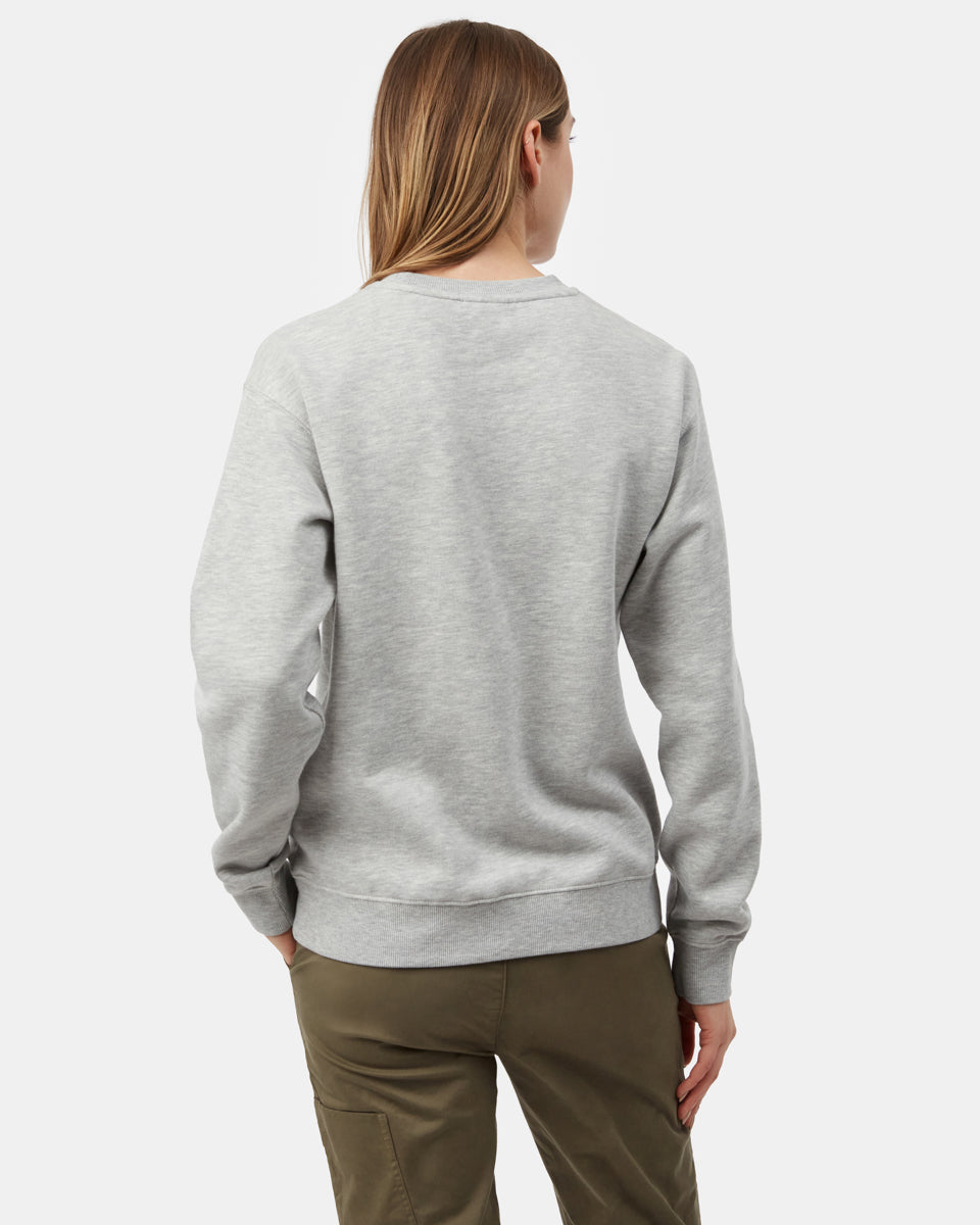 Tentree Keep It Green Crew - Hi Rise Grey Heather