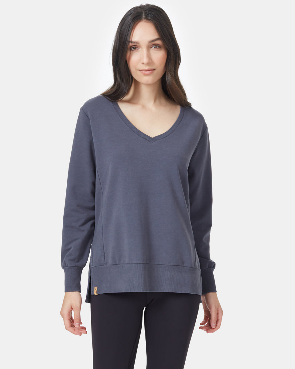 Tentree French Terry Tunic - Periscope Grey