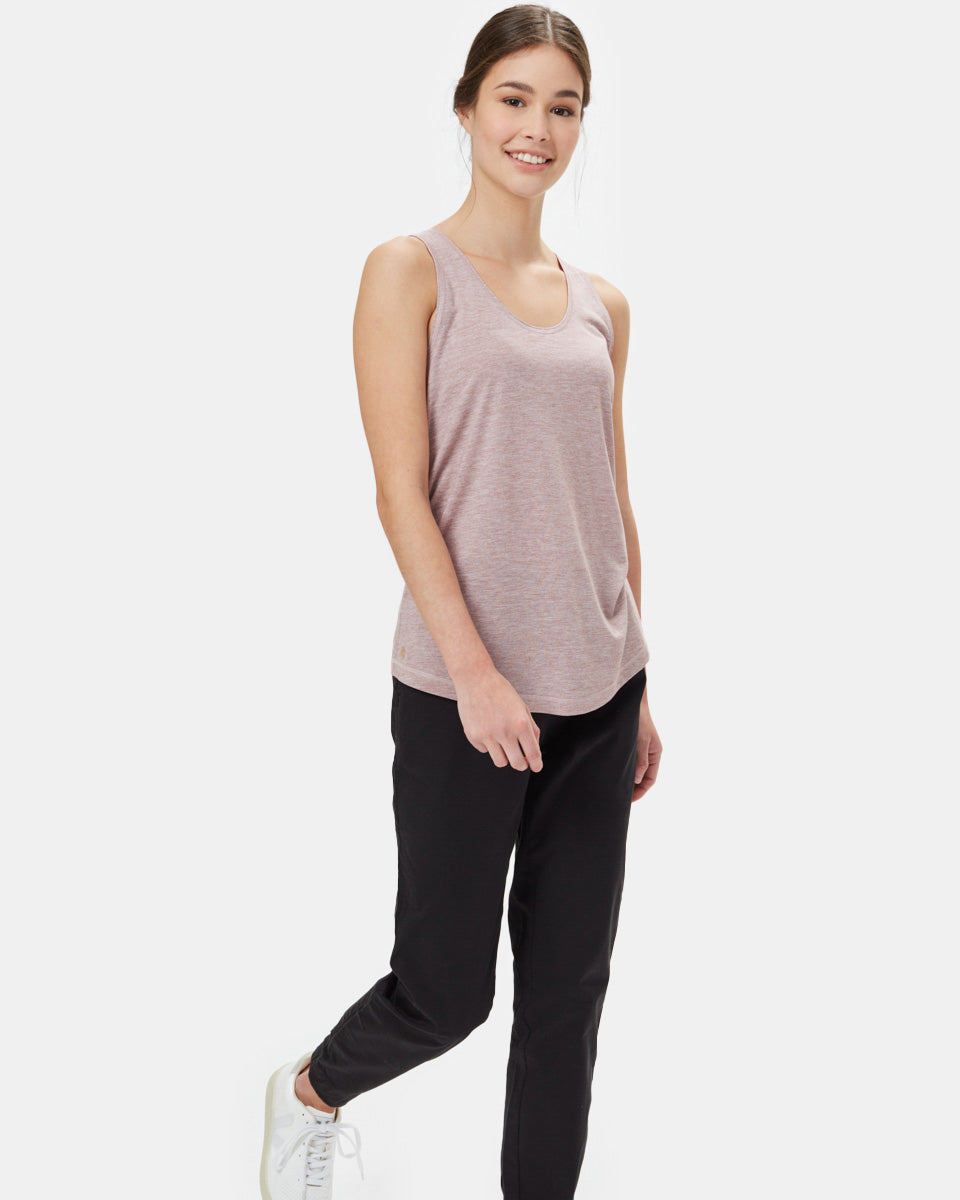 Tentree Women's inMotion Racerback Tank - Twilight Mauve Heather