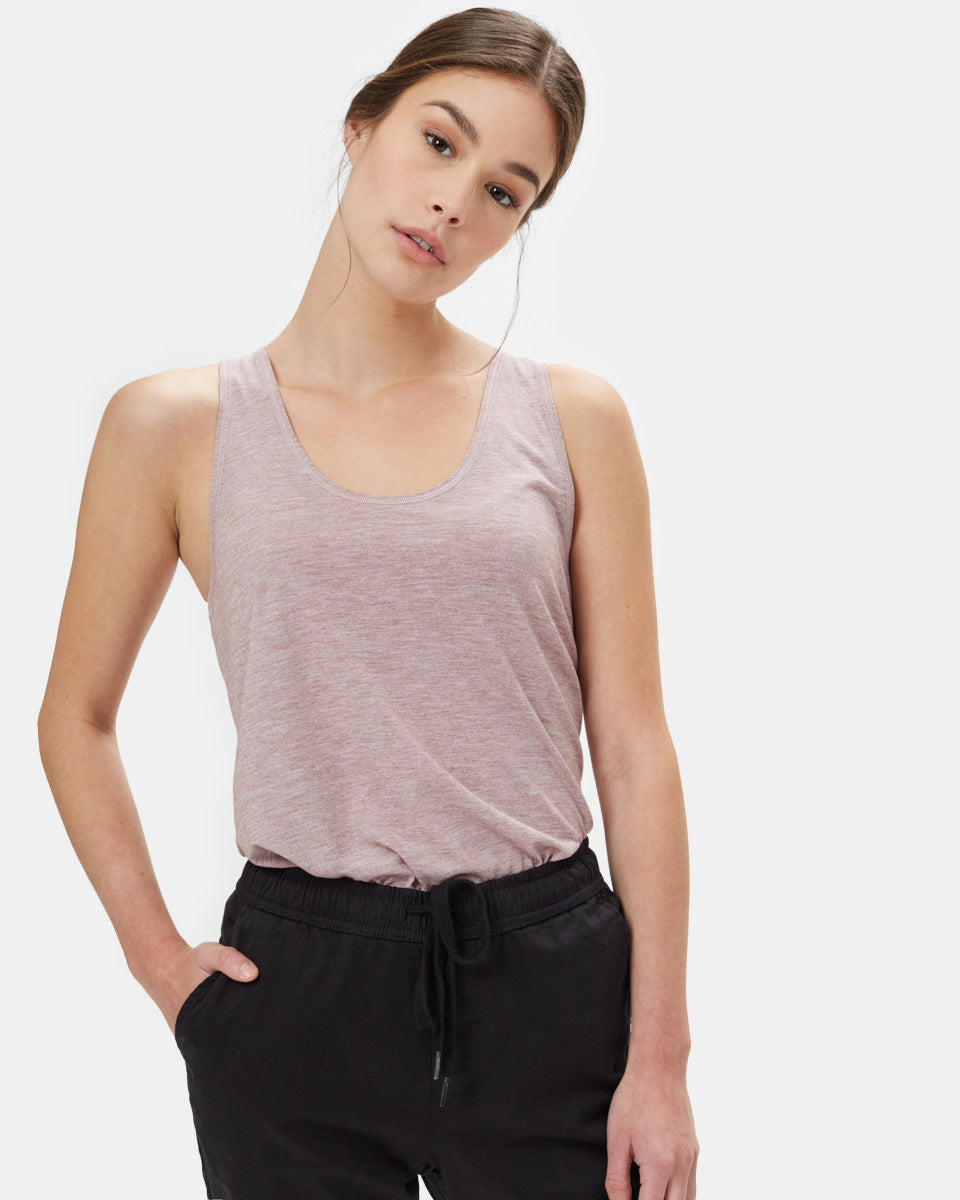 Tentree Women's inMotion Racerback Tank - Twilight Mauve Heather