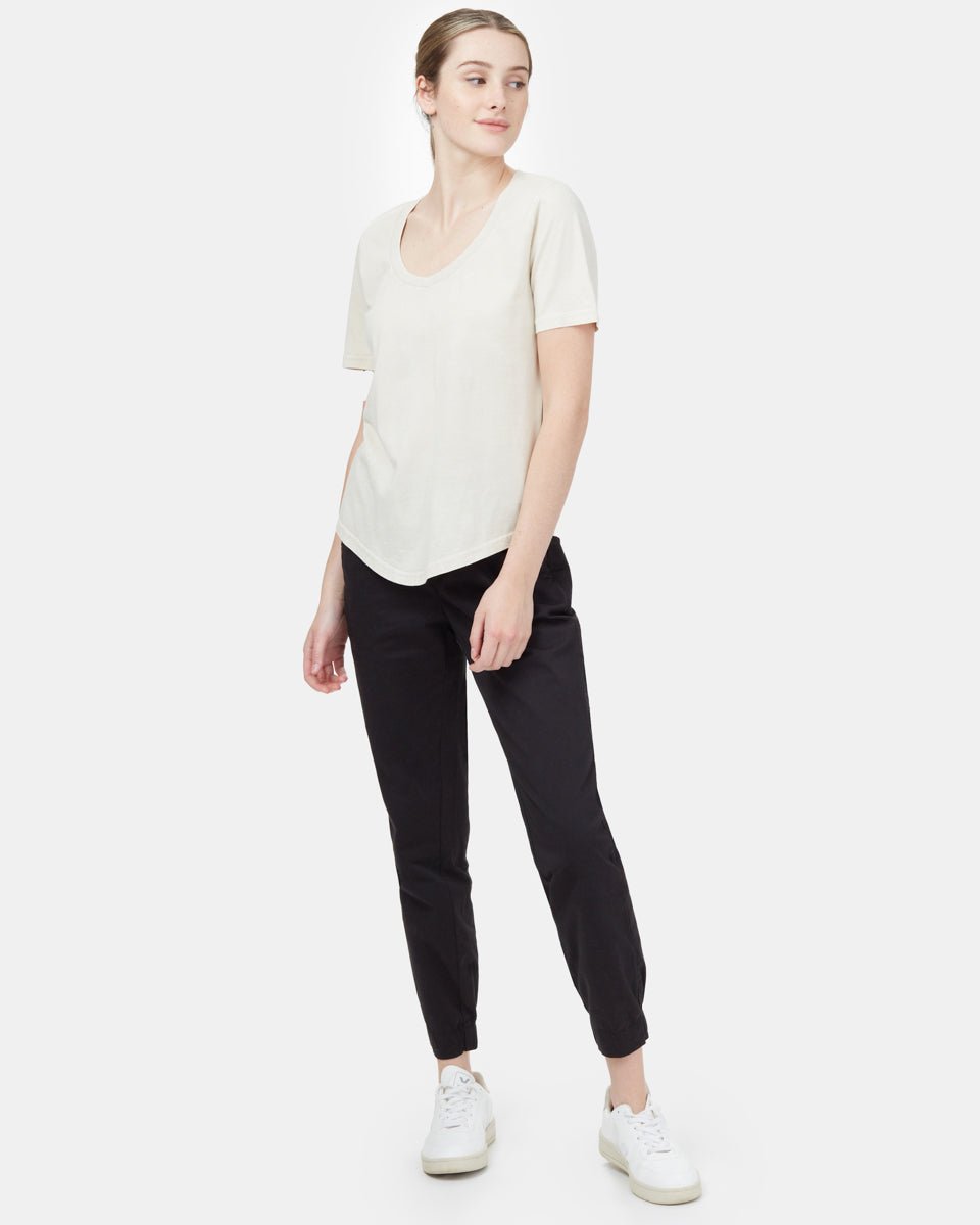 Tentree Natural Dye V-Neck T-Shirt - Oatmeal