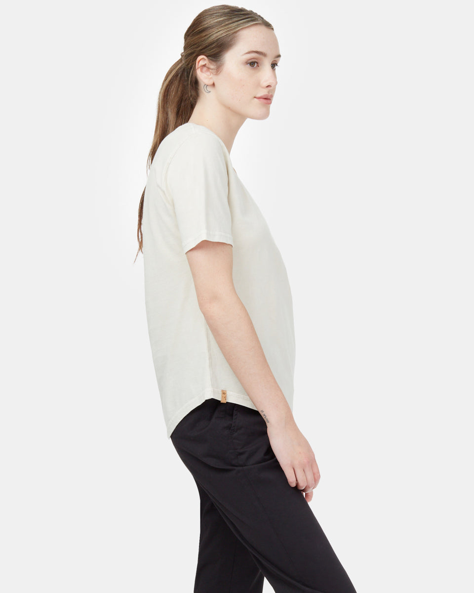 Tentree Natural Dye V-Neck T-Shirt - Oatmeal