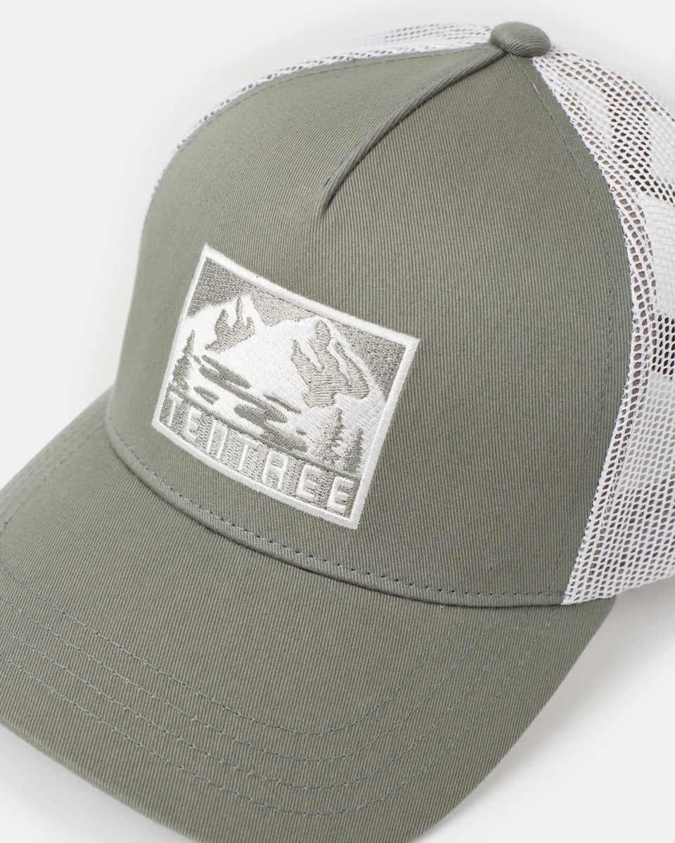 Tentree Adventure Patch Altitude Hat - Agave Green Deep Agave