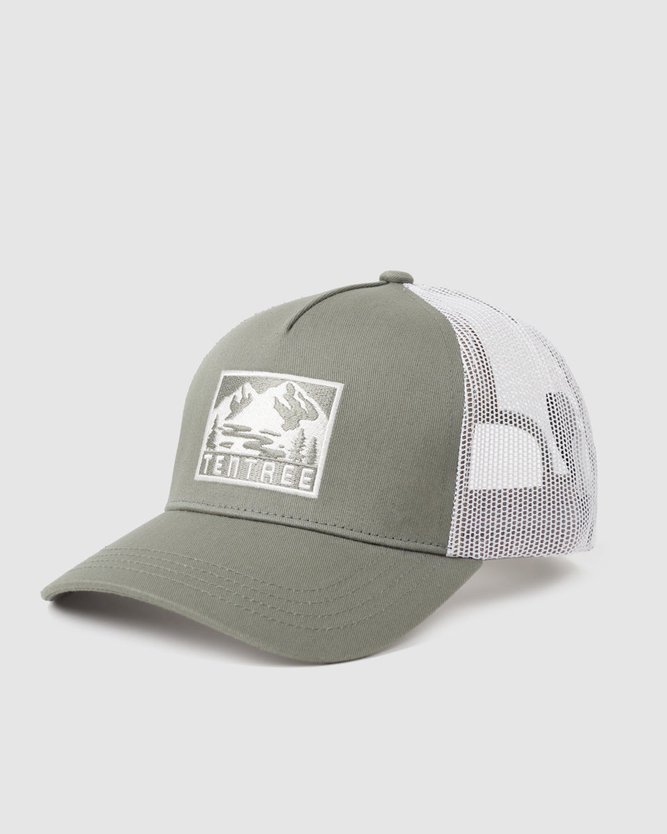 Tentree Adventure Patch Altitude Hat - Agave Green Deep Agave