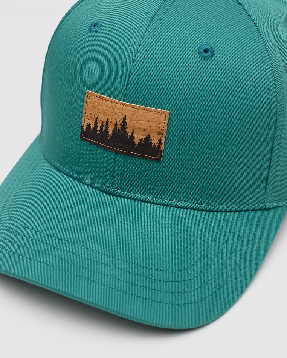 Tentree Juniper Cork Patch Elevation Hat - Tidal Teal Cork Patch