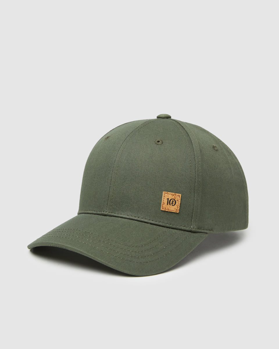 Tentree Cork Icon Elevation Hat - Deep Olive