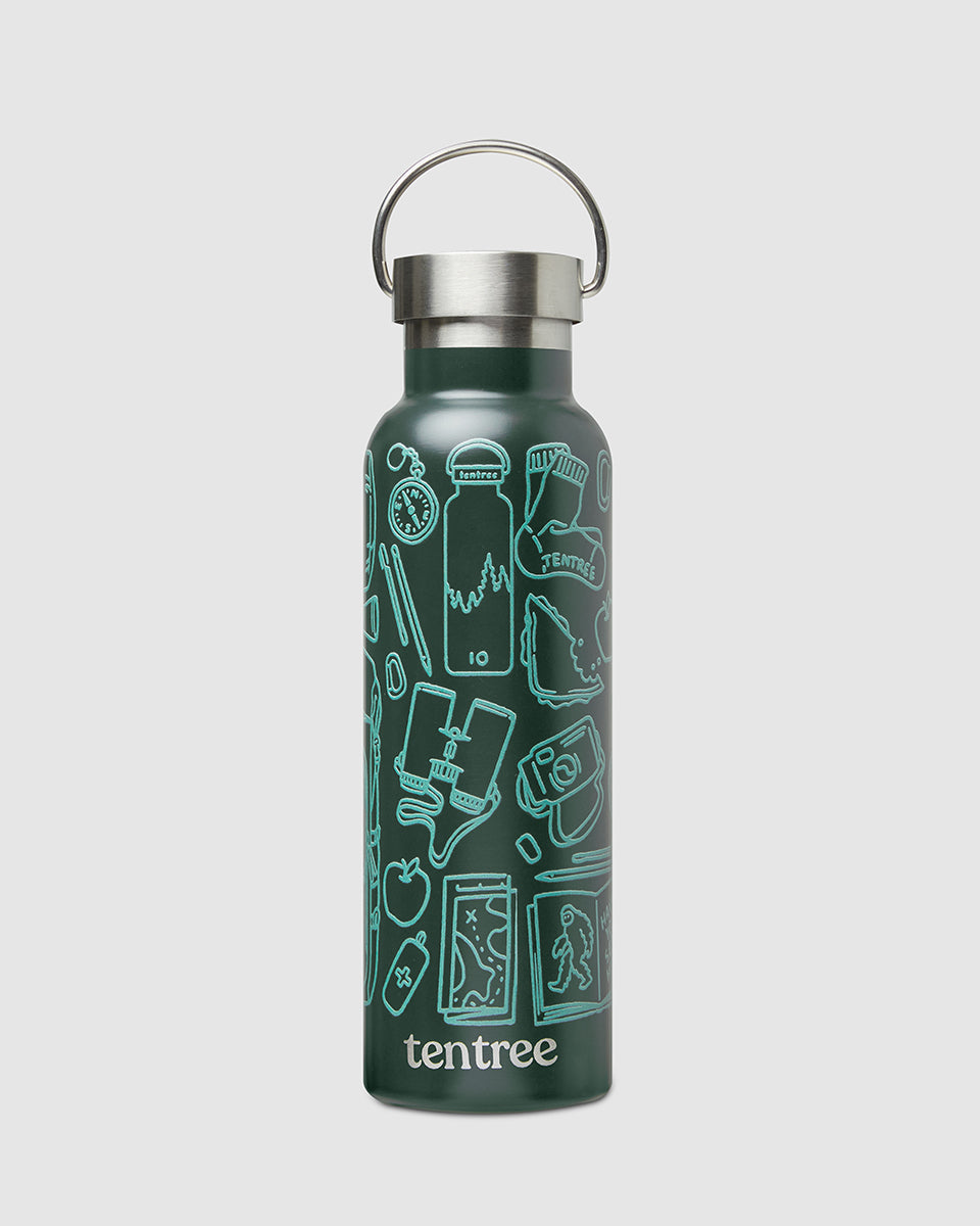 Tentree Creekstone Water bottle - Forest Pine Adventure Essentials Jade