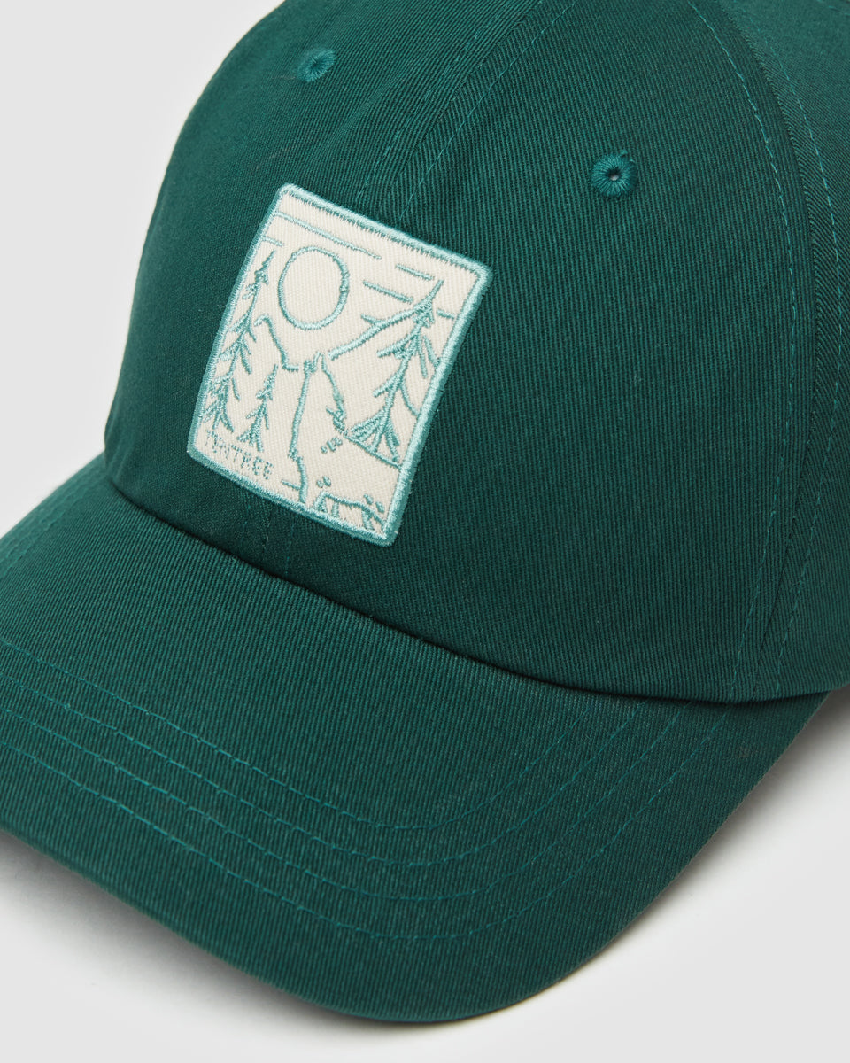 Tentree Boreal Wolf Peak Hat - Forest Pine Jade
