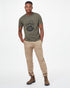 Tentree Men's Bear Claw T-Shirt - Olive Night Green Heather