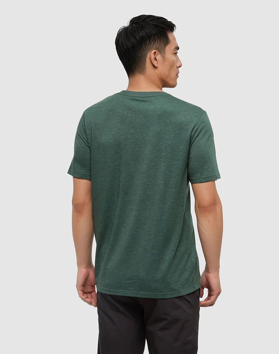 Tentree Men's Bear Claw T-Shirt - Forest Pine Heather Birchwood